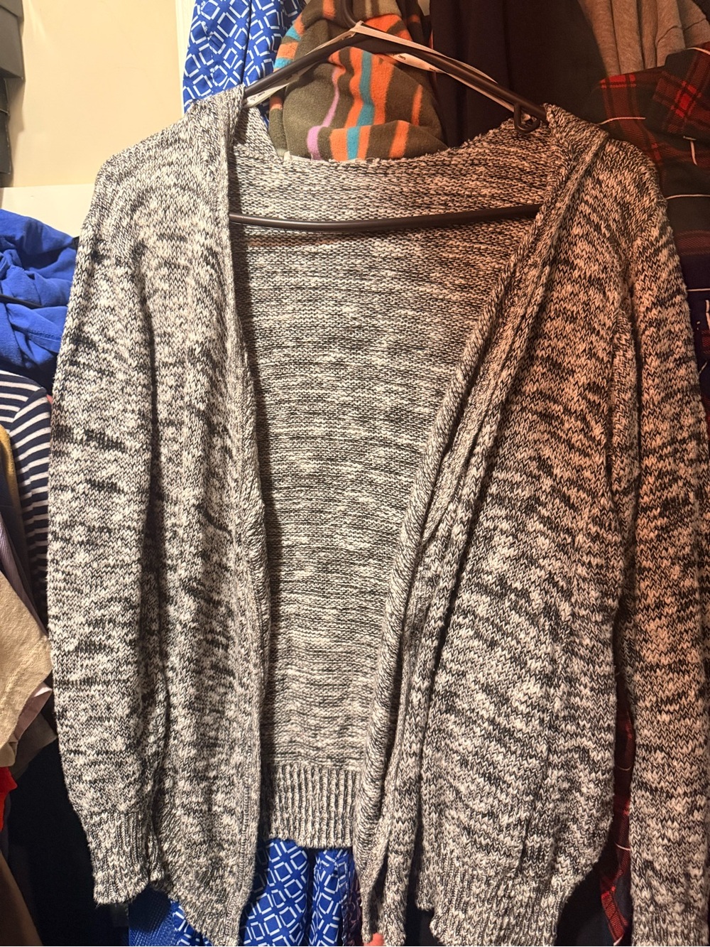 Cozy Open-Front Women's Cardigan Sweater - Gray